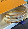Mixed Metal Bangle Set