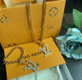 Gold Diamond Chain & Bracelet Set
