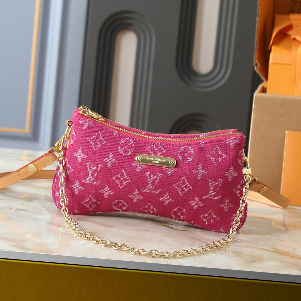 Berry Monogram Bag