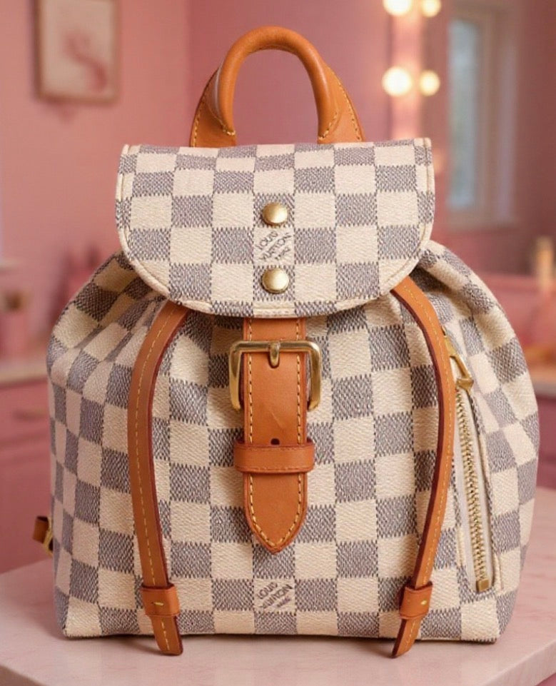 Checkered Backpack