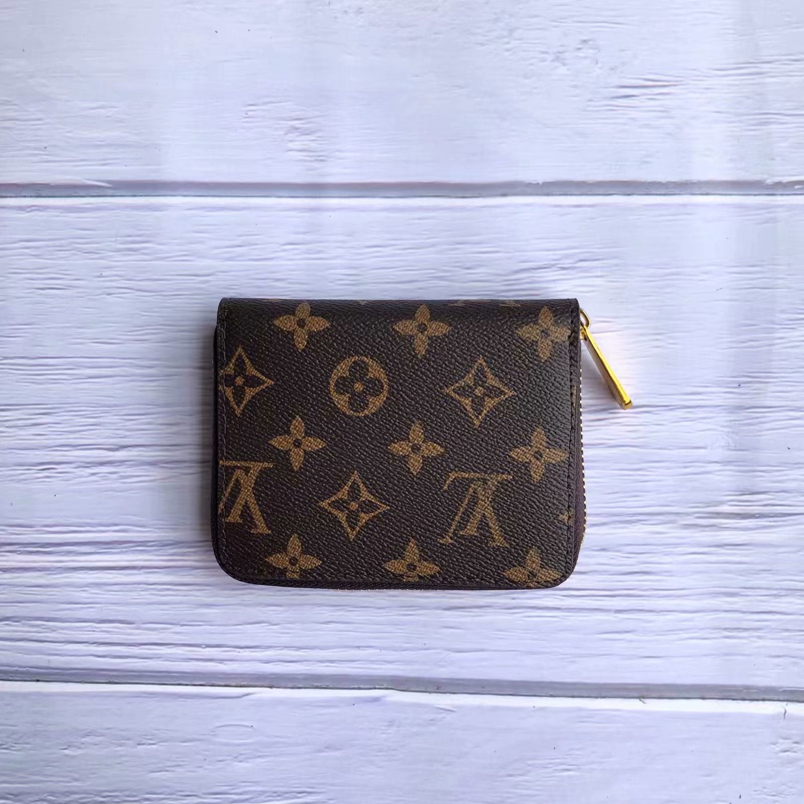 Neutral Compact Zipper Wallet (Choose Color)